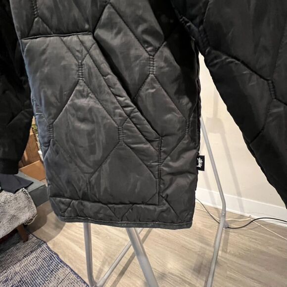 Stussy - Quilted Military Jacket (#115272-0001) - Black - Picture 7 of 8